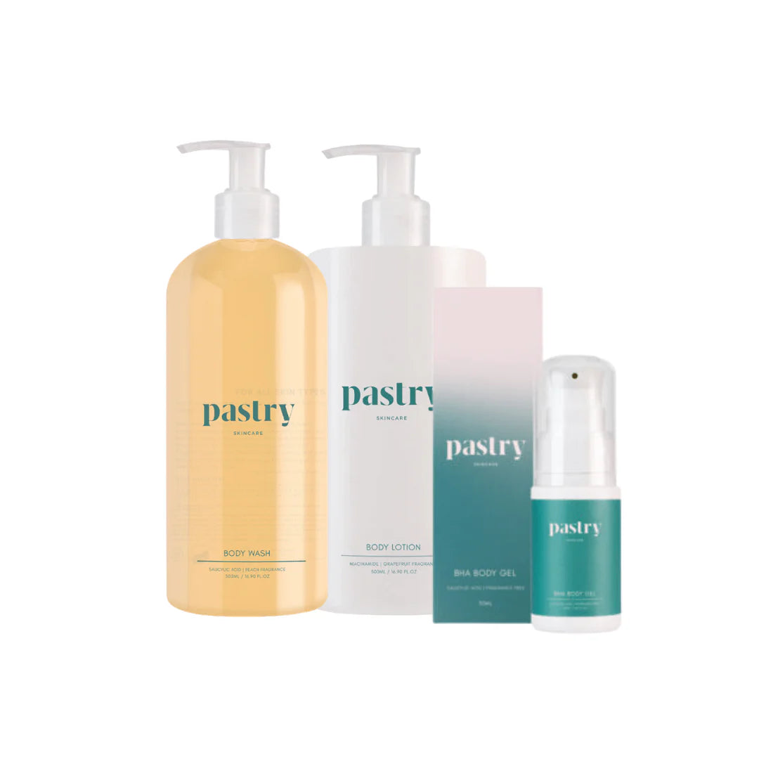 Pastry Skincare Body Acne Busting Combo Set